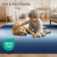 thumbnail image 4 of ODIKA 8'x10' Washable Area Rug Durable, Non-Slip With Abstract Gradient Ombre And Accent Field Shag Solid Color Playful for Living Room, Under Sectional, Family, 4 of 7