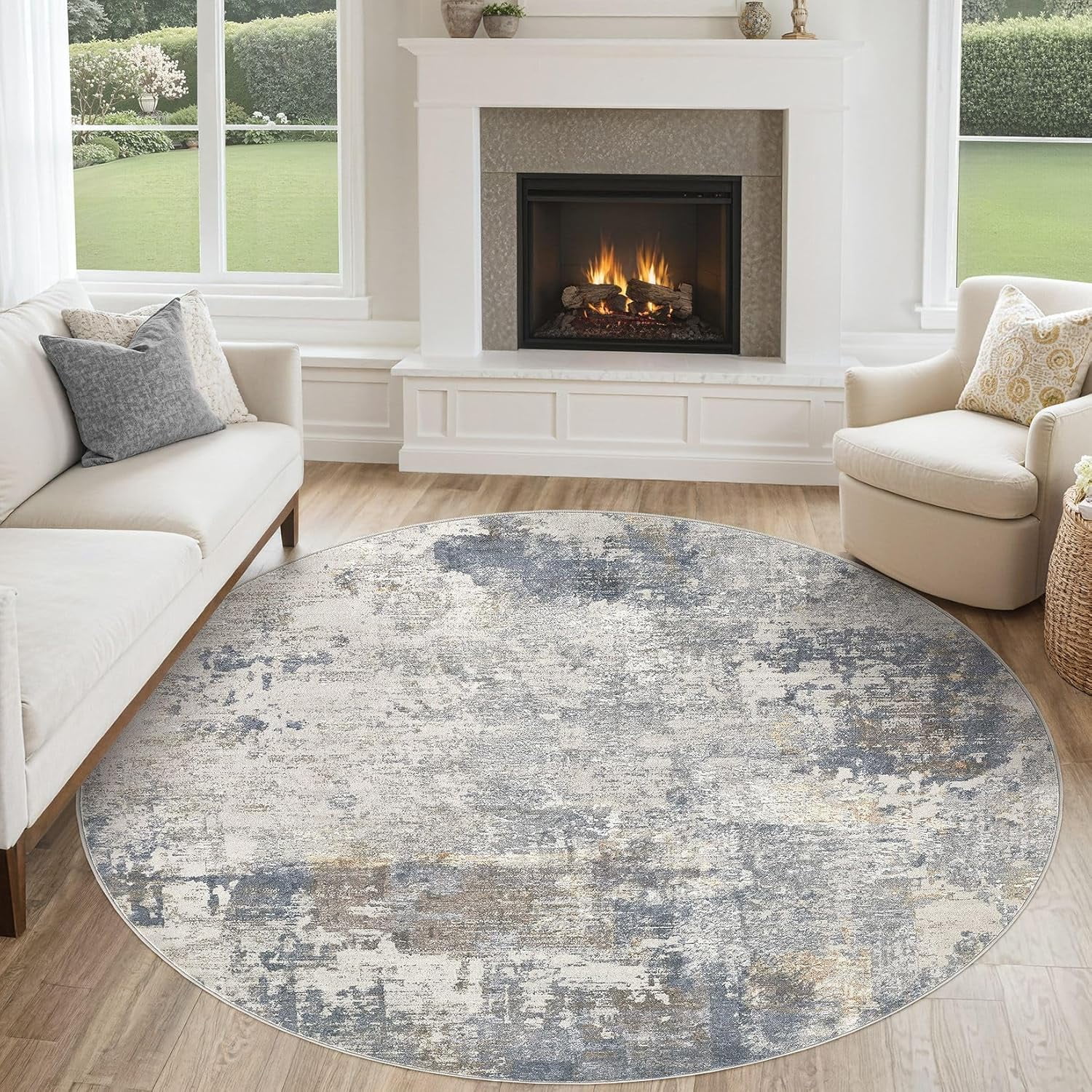 Tapis de salon - Style bohème marocain - Antidérapant - Lavable en