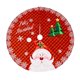 thumbnail image 1 of Falda de árbol de Navidad de 46 pulgadas, delantal para festival, árbol de Navidad, suministros para fiestas, rojo Feliz Sencillez, 1 of 5