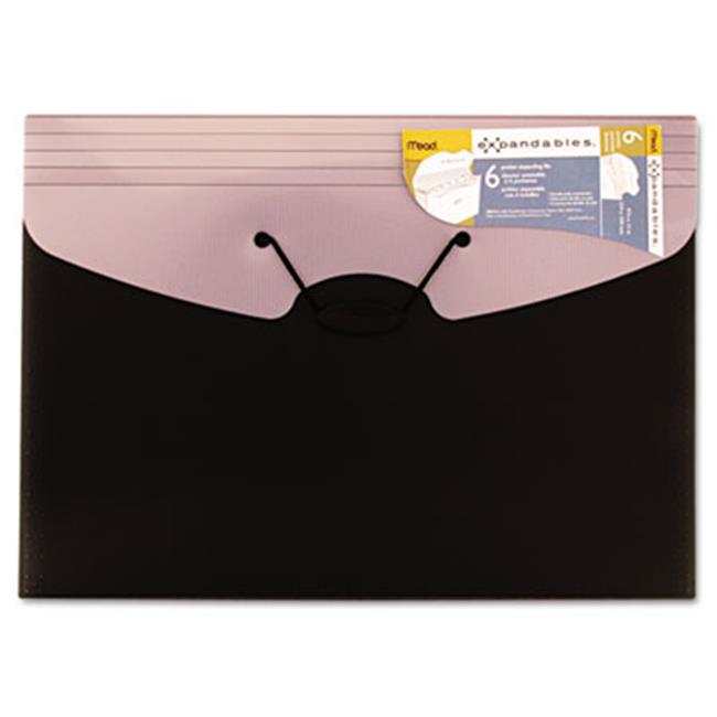 Mead Expandables 6 Pocket Expanding File Letter Assorted