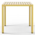 thumbnail image 6 of WestinTrends Playa 31.5" Iron Metal Frame Outdoor Square Patio Dining Table, Yellow, 6 of 16