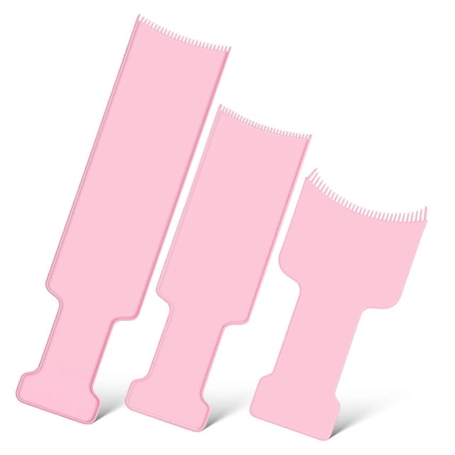 Kit para mechas con peine de dientes anchos y tabla curvada, juego de herramientas profesionales para balayage.