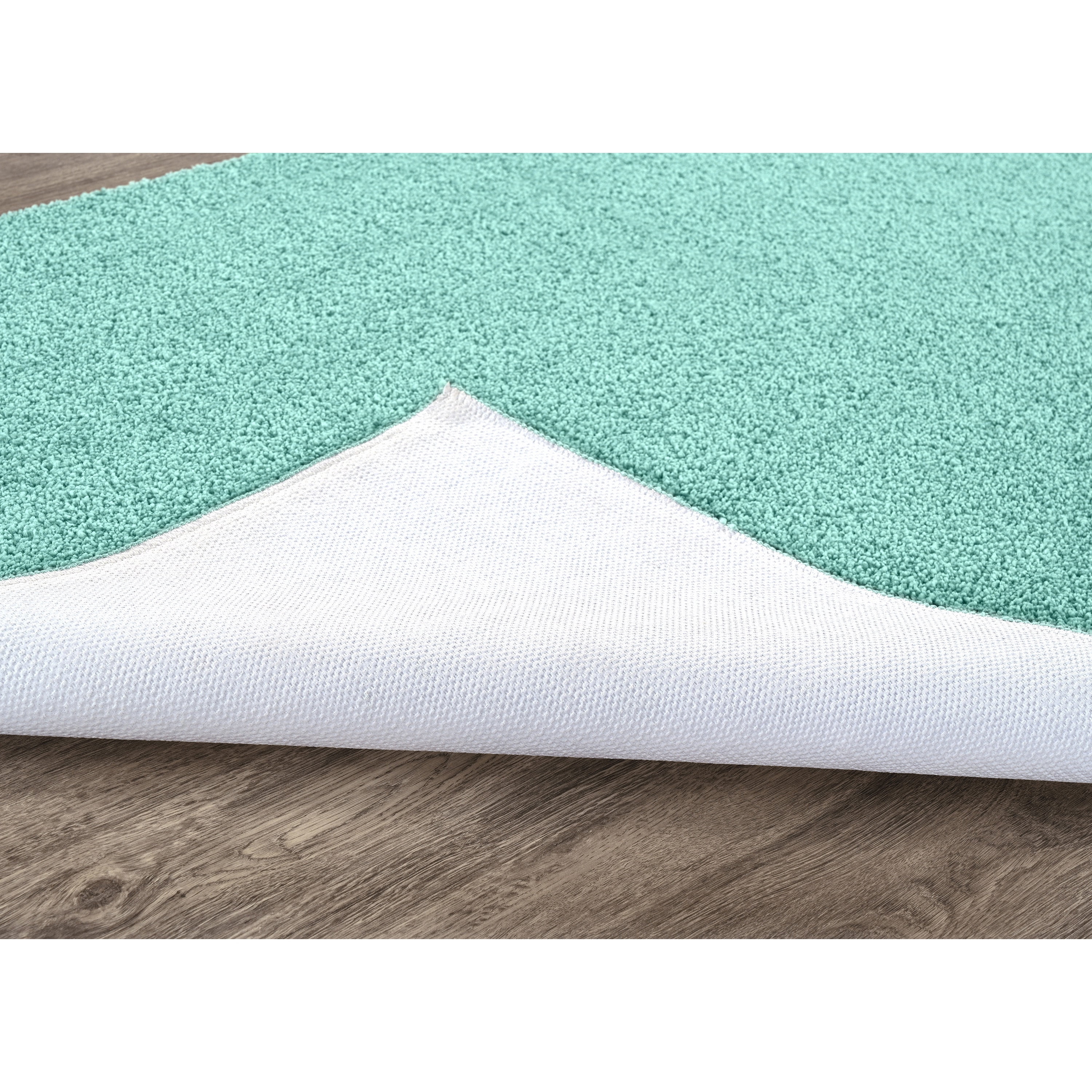 Garland Rug Palmer Plush Washable Sea Foam Indoor Area Rug, 3' x 5'