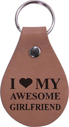Awesome Girlfriend Leather Key Chain 