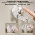 thumbnail image 5 of Hook for Keys, Tyeign Suction Cup Hook No Punching Strong Vacuum Multifunctional Storage Rack Kitchen Wall Mounted Spoon Spatula Storage Rack Hook Screw Suction Cup Hooks for Windows, 5 of 6