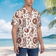 thumbnail image 5 of Xecao Rabbit And Egg print Hawaiian shirt - a stylish short-sleeve button-down for men, perfect for casual beach and tropical outings., 5 of 9