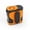 #347-Orange, variant on Cevemin Wearable Neck Waist Clip Fan, 100 Adjustable Speed, USB Rechargeable Personal Fan with LED Flashlight for Outdoor Construction Work, Camping, Fishing