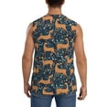 thumbnail image 4 of Balery Reindeer Camisetas sin mangas para hombre, absorbe la humedad y protege contra el mal olor.-X-Large, 4 of 7