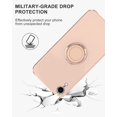 thumbnail image 6 of case for iPhone XR Case with Ring Holder Magnetic Kickstand Soft TPU Non-Slip Matte Back Cover Microfiber Lining Anti-Scratch Shockproof Full-Body Protective Case for iPhone XR(Pink), 6 of 6