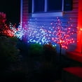 thumbnail image 2 of Celebrations 9016684 Metal Light Burst LED Christmas Decoration, Red - Case of 6, 2 of 2