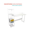 thumbnail image 1 of Escritorio Con Repisas Estudiantil Hogar Estacion Trabajo blanco 15 cm x 15 cm Pido Todo EPC01BW-C4, 1 of 7