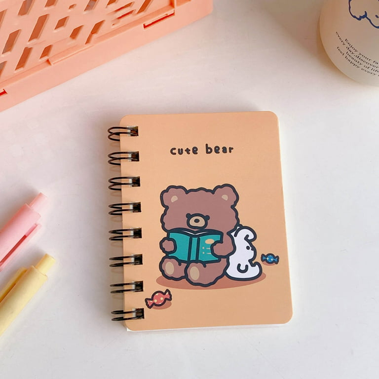 HESITONE 4x3 Cute Pocket Diary Notebook Ink-proof Planner Note Pad 38  Sheets Smoothly Write for Student Kids Writing Note Taking