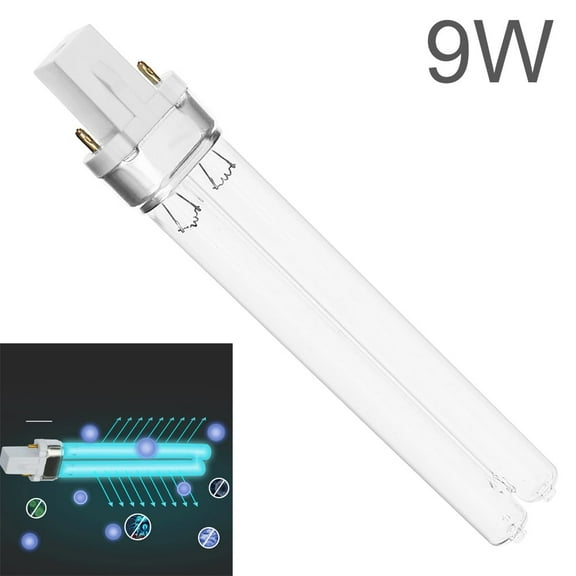 G23/2G7 UVC Lamp 253.7nm 254nm Water Air Purification 9W UVC H Shape Tube, G23/2G7 UVC Lamp