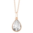 thumbnail image 1 of Collar para Mujer con Cristal Fino Europeo en forma de Gota– Bañado en Oro Rosa 14k- Collar Elegante y Brillante-Collares de Mujer de Moda- Joyería para Mujer de Moda- Regalo especial Ortiz Espinosa Temporada, 1 of 3