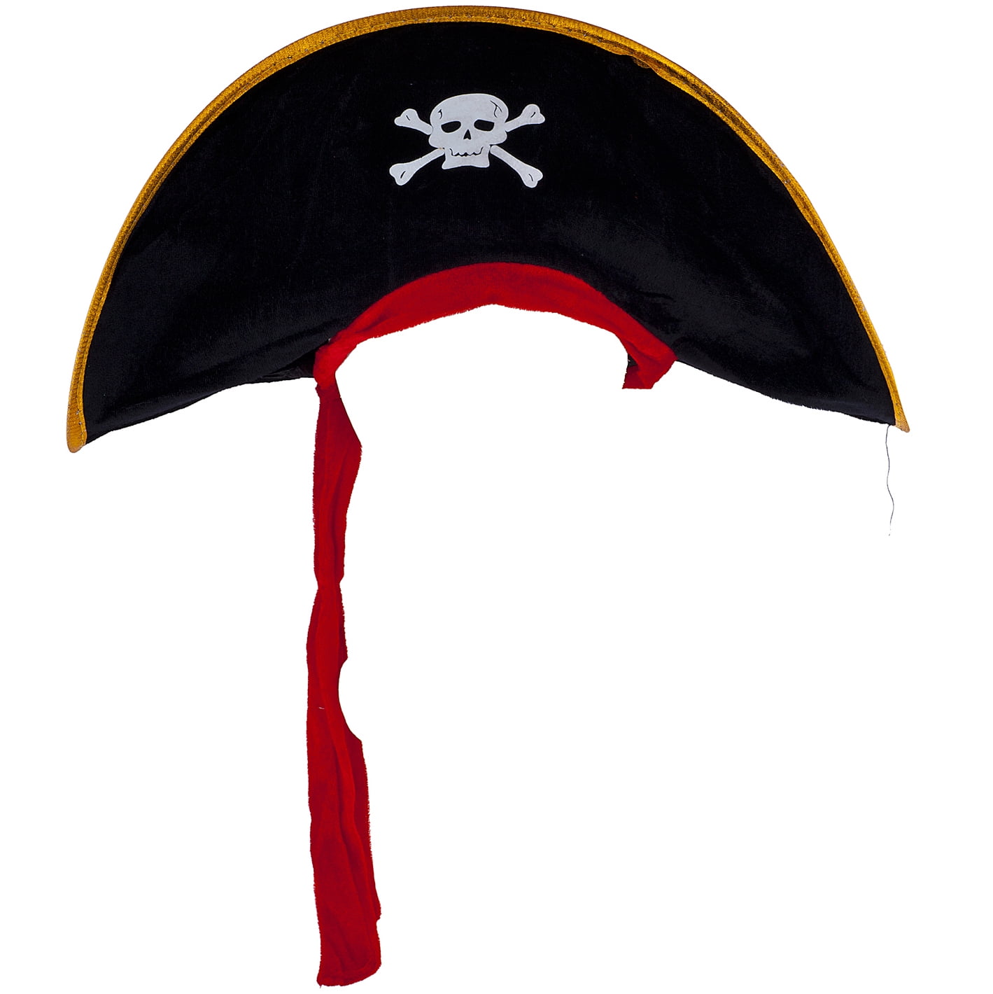 Lux Accessories Adult Black White Skull Crossbones Pirate Hat Halloween