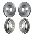 thumbnail image 1 of CMX Front Rear Disc Brake Rotors Drums Kit for Car Hyundai Accent Kia Rio Rio5 K8-102061, 1 of 11