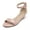 BLUSH/PAT, variant on DREAM PAIRS Women's Ingrid Ankle Strap Low Wedge Sandal