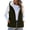 Green, variant on LUVDA Hooded Puffer Vest for Women - Sherpa Lined Sleeveless Warm Jacket with Zipper and Pockets for Casual Fall Winter Layering