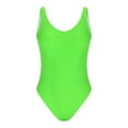 thumbnail image 5 of TIANEK Women One-Piece Swimwear Summer Mother's Day Wrinkled Cloth Wave Fluorescent Beach Volleyball Slim Strapless Swimsuit Clearance, 5 of 8