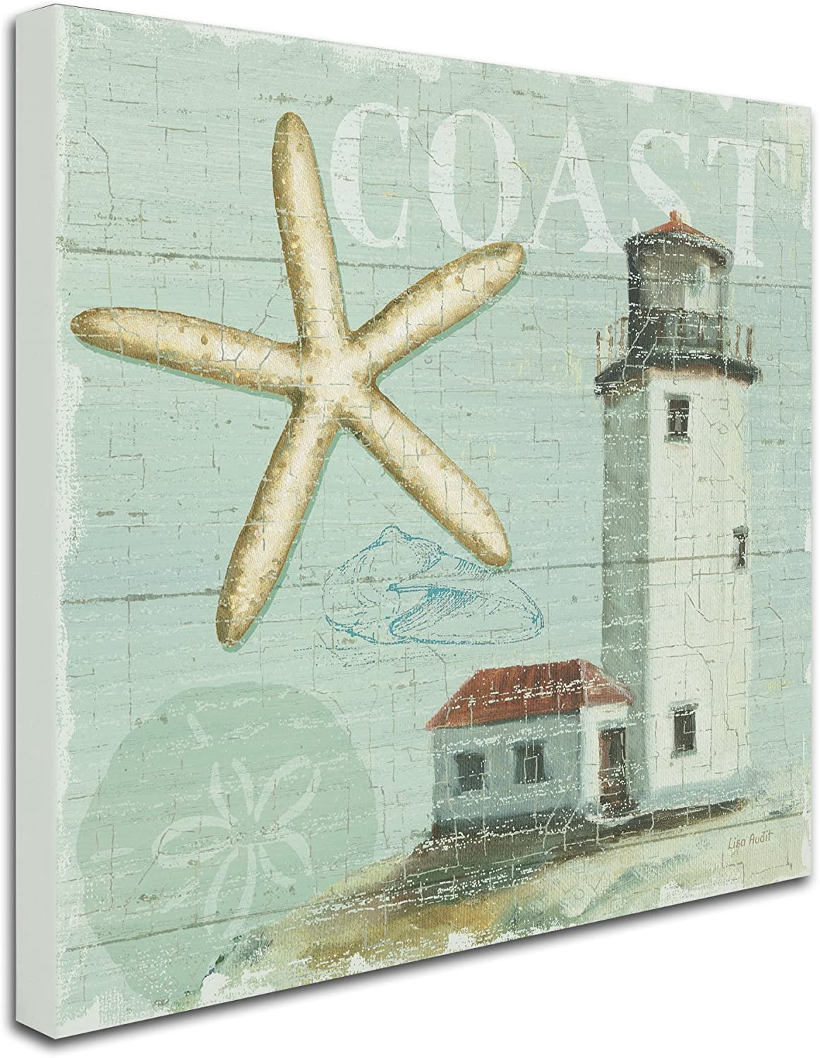 Trademark Fine Art "Beach House II" Canvas Art by Lisa Audit