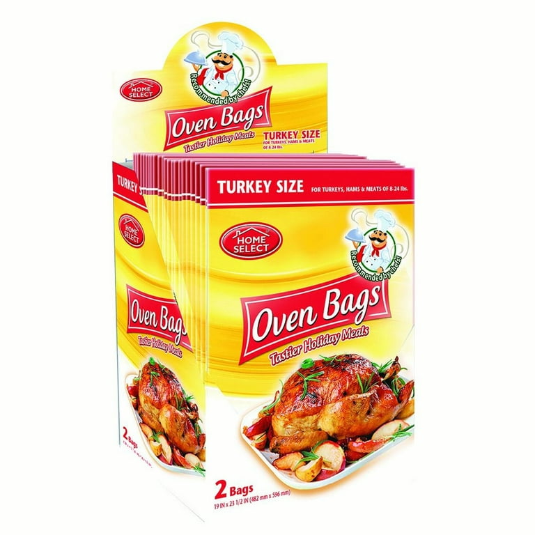 2 × hOme Select Big Chef Turkey Size Oven Bags 19 X 23.5 (2 PK of