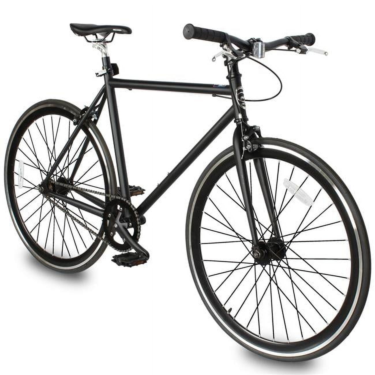 Kent 700c Thruster Fixie Men s Street Bicycle Black Red Walmart