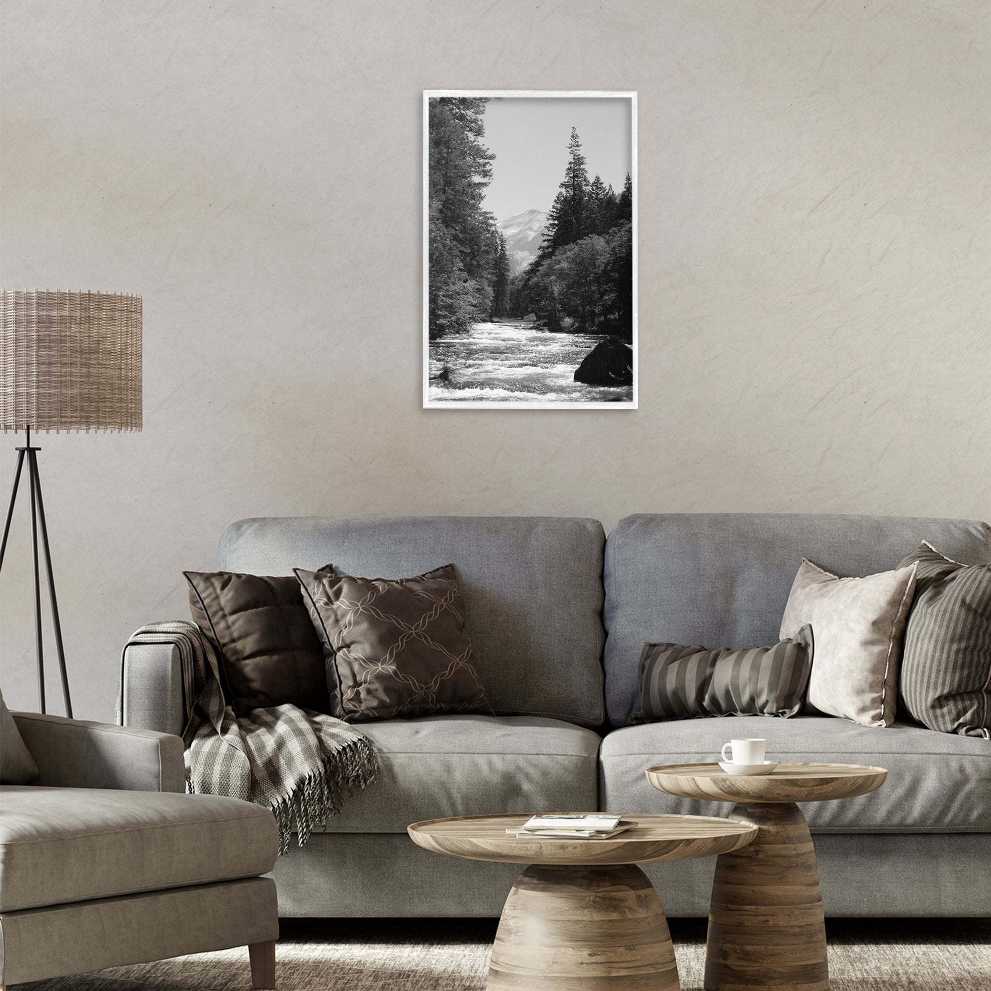 Stupell Industries Merced River Flow White Framed Giclee Art, design by Kim Curinga