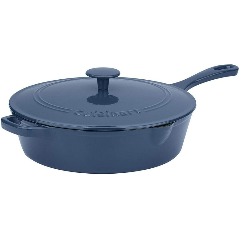 Cuisinart CI650-25BG Classic Enameled Iron Cookware, 5-Quart, Provencal Blue