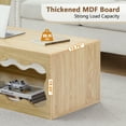 thumbnail image 6 of Wirrytor 39 Inch Rectangular Coffee Table with Storage Shelf, Modern Living Room Center Table, Oak Finish Cocktail Table for Small Spaces and Home Office, 6 of 8