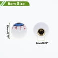 thumbnail image 4 of Tapones de Vástago de Válvula de Neumático Decorativos Forma de Ojo Blanco Cubiertas de Polvo de Válvula de Neumático 7x19mm Plástico Cobre 4 Pcs, 4 of 7