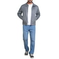 thumbnail image 2 of INSPIRE CHIC Men's Casual Coat Collared Zipper Outdoor Wear Vintage Suede Jacket XL Gray, 2 of 6