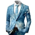 thumbnail image 4 of Adult Mens Christmas Suits 2 Piece One Button Xmas Jacket Blazer with Pockets And Pant Set Funny Snowflake Slim Fit Winter Party Mens Suits, 4 of 5