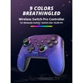thumbnail image 2 of Data Frog-controlador inalámbrico para Nintendo Switch, Gamepad Pro con función Turbo programable, luz RGB, OLED, LITE, PC, 2 of 5