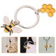 thumbnail image 2 of WORGEOUS Llavero colgante abeja abeja llavero llavero llavero anillo de llave llavista novedoso, 2 of 7