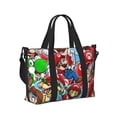 thumbnail image 2 of Lsque Mario Pattern Hand Travel Bag – Lightweight & Durable Oxford Luggage, Water-Repellent Carry-On with Multiple Compartments & Adjustable Strap, 2 of 8