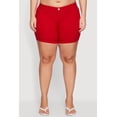thumbnail image 3 of Women's Plus Size Solid Hyperstretch Pull On Shorts, 3 of 4