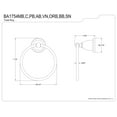 thumbnail image 2 of Kingston Brass Heritage 6" Towel Ring, 2 of 2