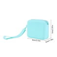 thumbnail image 2 of Silicone Zipper Pouch, Waterproof Travel Storage Bag for Earbuds Cables, Portable Small Electronics Organizer for Passport Accessories, 2 of 6
