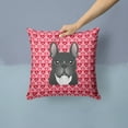 thumbnail image 2 of Carolines Treasures BB5297PW1414 French Bulldog Fabric Decorative Pillow, 14Hx14W, multicolor, 2 of 4