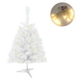 thumbnail image 4 of Christmas Trees,Artificial Holiday Christmas Tree For Home Office And Xmas Party Decoration, Prelit Artificial Pine Tree With Metal Stand And Lush Branch Tips For Indoor Holiday Decoration Display, 4 of 5