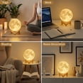 thumbnail image 4 of GUPUP Moon Lamp Night Light for Kids Adults, 4.7 Inch 16 Color 3D Printed LED Moonlight Night Lamp for Bedroom, 4 of 7