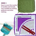 thumbnail image 2 of maskred Circular Knitting Gauge Converter Plastic Portable Stitch Calculator Frame Ruler Tool Sweater Crocheting Supplies, 2 of 6