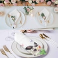thumbnail image 3 of Easter Cloth Napkins, Spring Watercolor Flowers Bunny Butterfly Eggs Washable and Reusable Dinner Napkins Set of 4, Table Napkin for Kitchen Party Birthday Wedding Hotel Housewarming 20"x20", 3 of 9