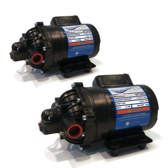 OEM (2 Pack )Everflo 7.0 GPM, Diaphragm Pump for Devalan 7870-101E-SB, 7870101ESB