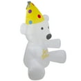 thumbnail image 3 of LED Lighted Inflatable Happy Birthday Bear Outdoor Decoration - 4', 3 of 6