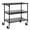 Black-30"L x 18"W x 32.4"H, variant on Finnhomy 3 Tier Heavy Duty Commercial Grade Utility Cart, Wire Rolling Cart with Pushing Handle Bar, Steel Metal Kitchen Service Trolly with Wheels, Shelf Size 18" D x 36" W, NSF, Chrome