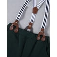 thumbnail image 2 of CARETOO Boy Clothes Suits 3Pcs Set Formal Shirt Bowtie Suspender Pants Big Kid Cotton Outfits 6-10T, 2 of 16