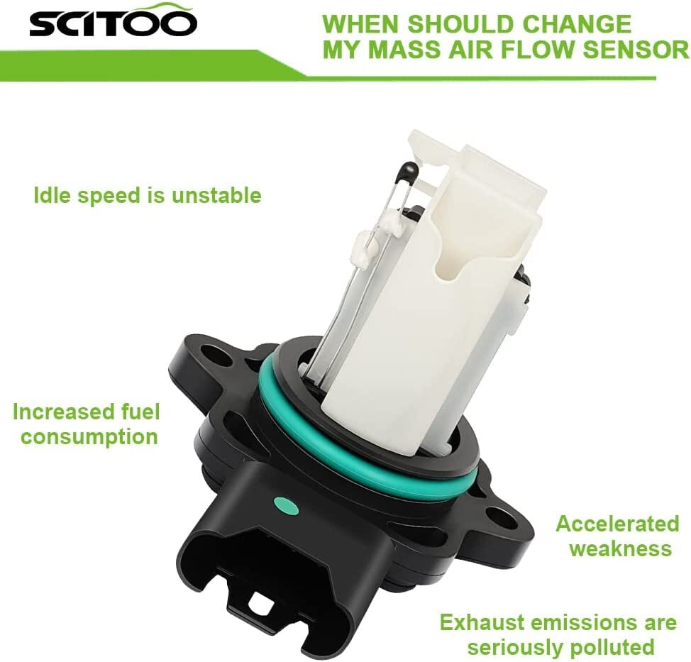 5WK97508Z SCITOO MAF Mass Air Flow Sensor FITS FOR 2008-2011 for BMW M3 4.0L,2007-2010 for BMW X3 2.5L,2007-2010 for BMW X3 3.0L,2007-2010 for BMW X5 3.0L,2010 for BMW X5 4.4L
