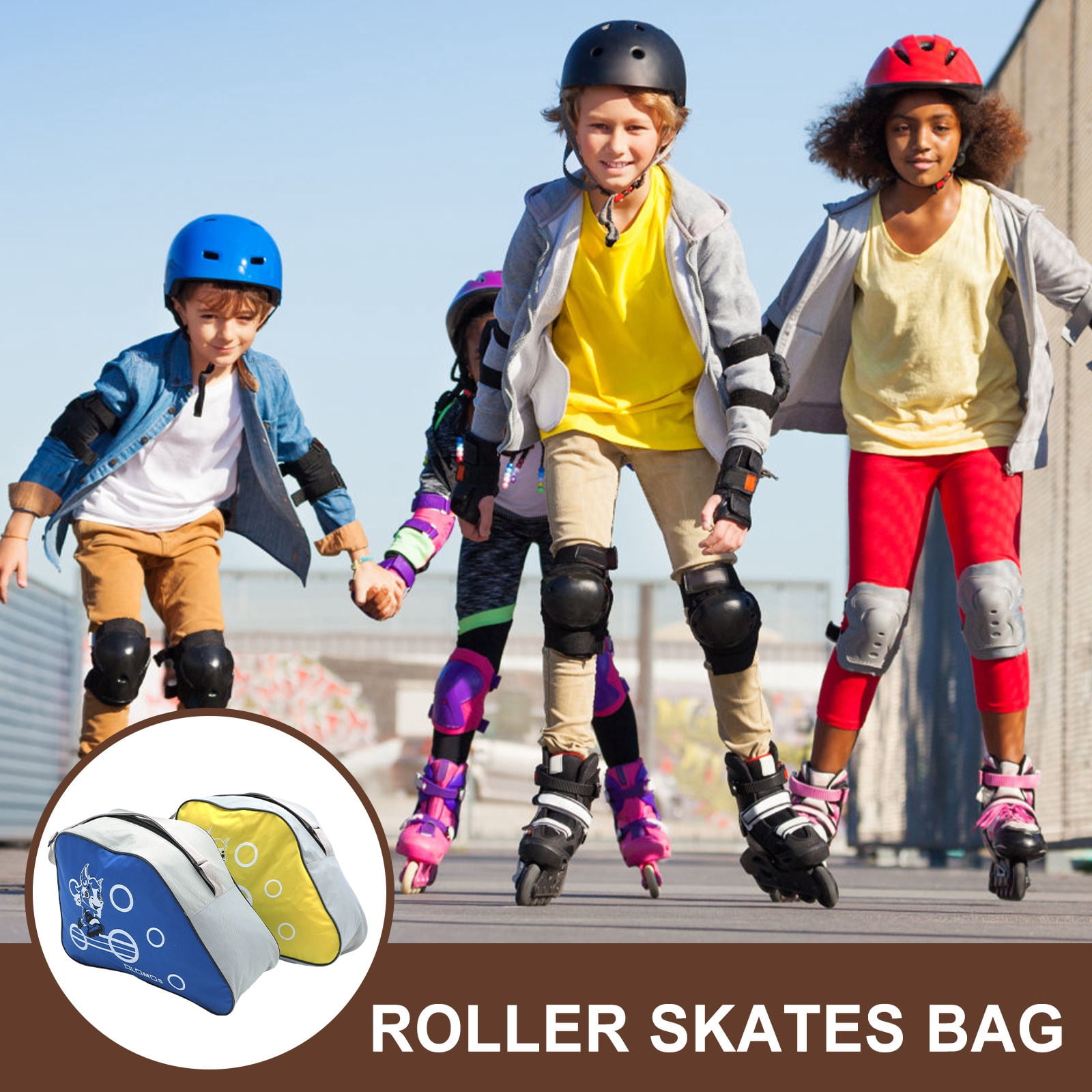 AURARMLET 2-Pack Hockey Skate Bags, Oxford Cloth, Multiple Colors, Portable and Lightweight for Easy Carrying