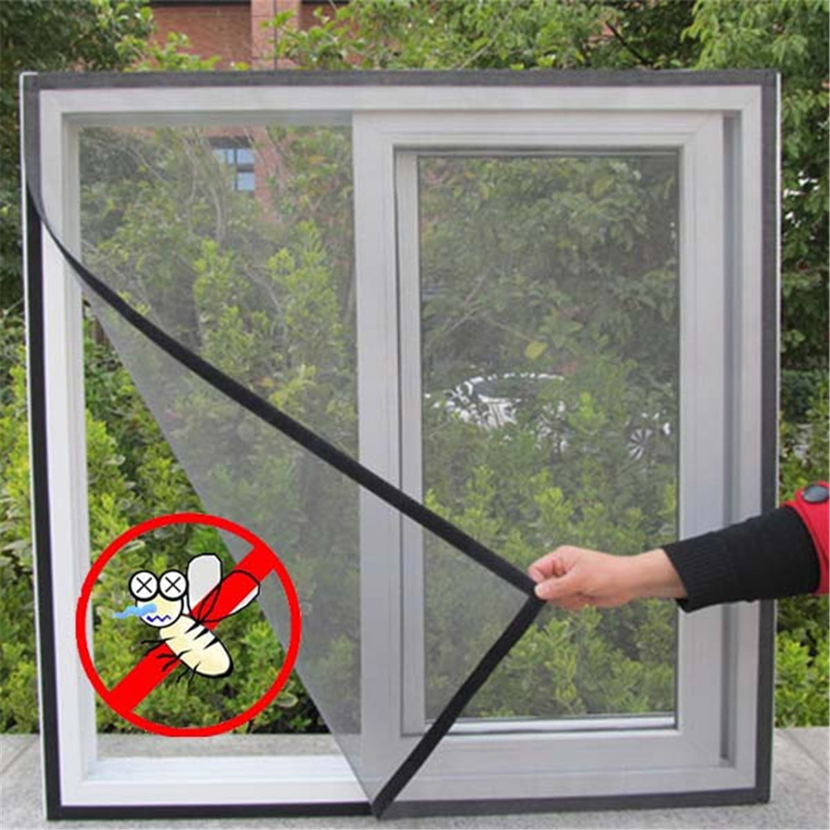 Anti-insect fly bug mosquito door window curtain net mesh screen protectors c FD